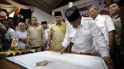 Prabowo Meresmikan Gedung Baru DPD Gerindra di Banten