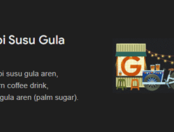 Google Doodle Angkat Kopi Susu Gula Aren: Warisan Rasa Nusantara yang Mendunia