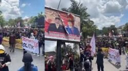Demo di Kantor Gubernur Kaltim Berujung Ricuh, Massa Lempar Botol dan Polisi Lakukan Pembubaran